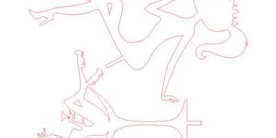 Топпер девочка в торт в бокале и с цифрой