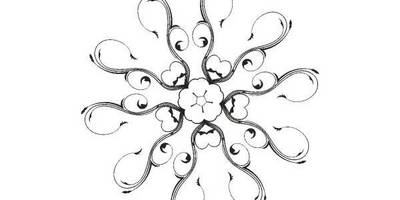 Орнамент цветы 9