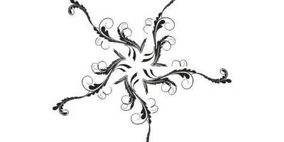 Орнамент цветы 244