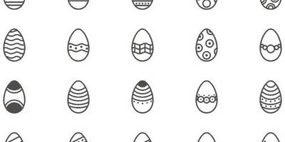 Яйца минимализм на Пасху