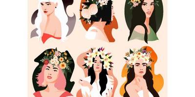 Весенние девушки (6шт)