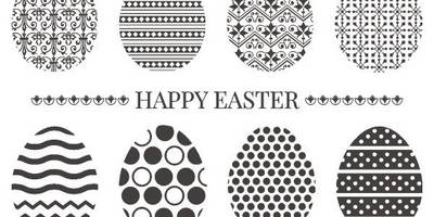 Яйца с орнаментами на Пасху