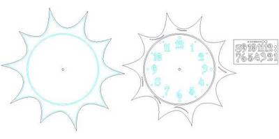 Часы детские солнышко