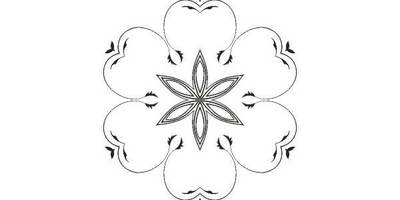Орнамент цветы 19