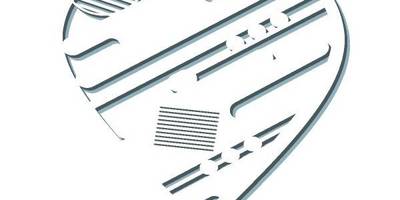 Сердце с узором геометрическим