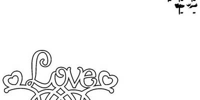 Топпер love на вензеле