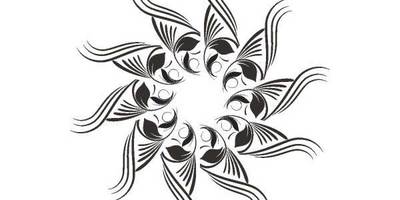 Орнамент цветы 203