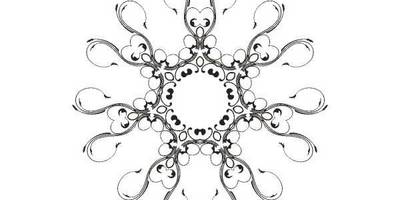 Орнамент цветы 29