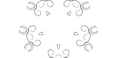 Орнамент цветы 46