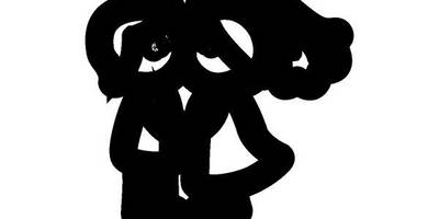 Топпер жених и невеста пара силуэт