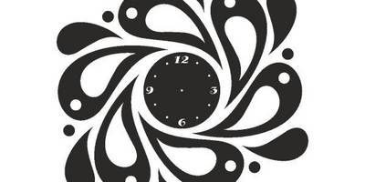 Часы капли по кругу