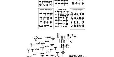 Набор топперов в цветы и торты