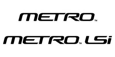 GM Metro logos