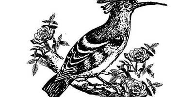 Птица с цветами 640