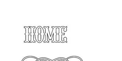 Топпер слово HOME