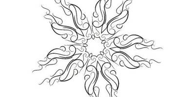 Орнамент цветы 474