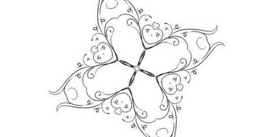 Орнамент цветы 420