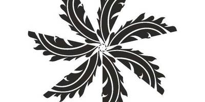 Орнамент цветы 4