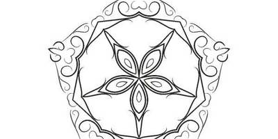 Орнамент цветы 348