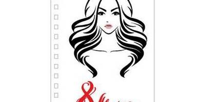 8 марта блокнот силуэт девушки