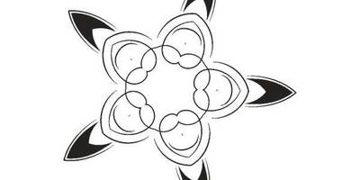 Орнамент цветы 135