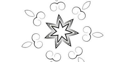 Орнамент цветы 166