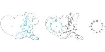 Часы детские минни маус