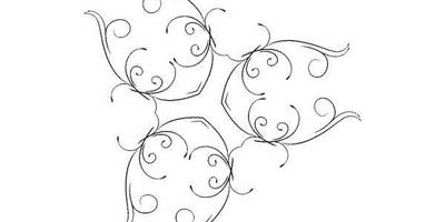 Орнамент цветы 10