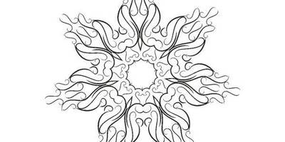 Орнамент цветы 482