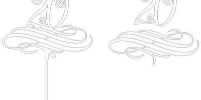 Топпер цифра 20