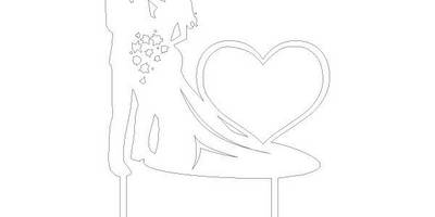 Топпер на свадебный торт