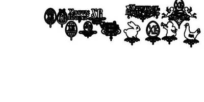 Топпер пасхальные большой набор