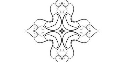 Орнамент цветы 346