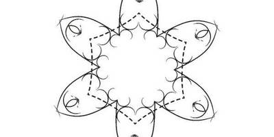 Орнамент цветы 487