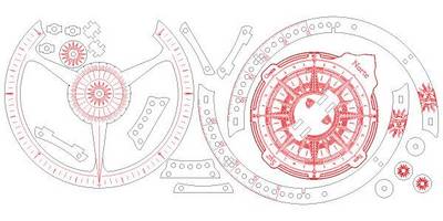 Часы 3д солнечные часы на подставке