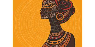 Африканскася девушка рисунок