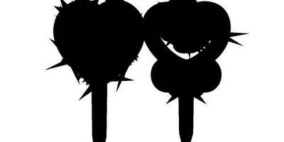 Топпер сердечко с цветами