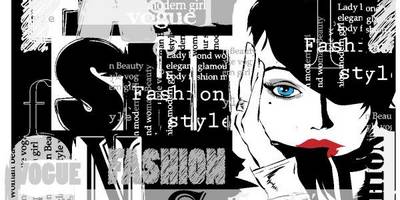 Fashion фон с девушкой