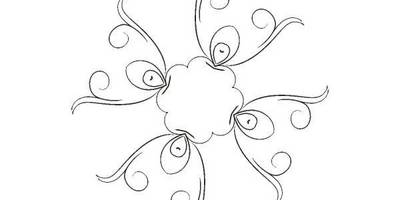 Орнамент цветы 22