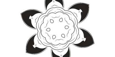 Орнамент цветы 119