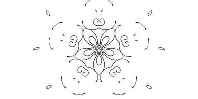 Орнамент цветы 58
