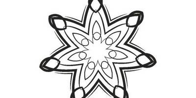 Орнамент цветы 379