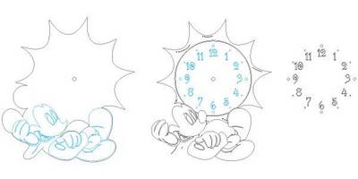 Часы детские микки маус