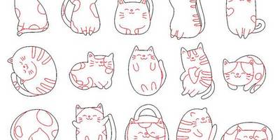 Милые котики для гравировки