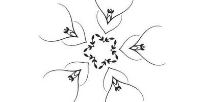 Орнамент цветы 216