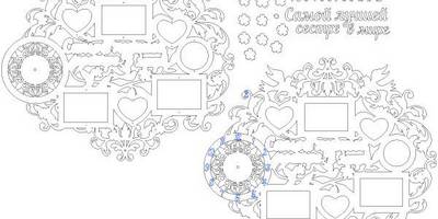 Часы фоторамка вензель самой лучшей сестре