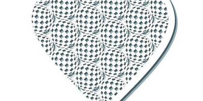 Сердце с узором диско шары