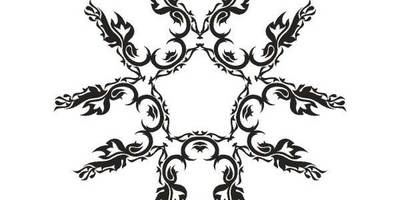 Орнамент цветы 454