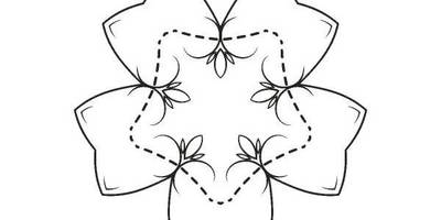 Орнамент цветы 386