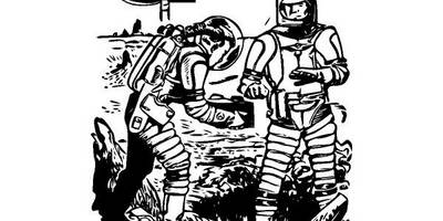 Космонавты на высадке